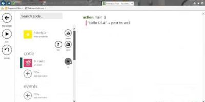 TouchDevelop Curriculum – Activity 1a (Creating a new script)