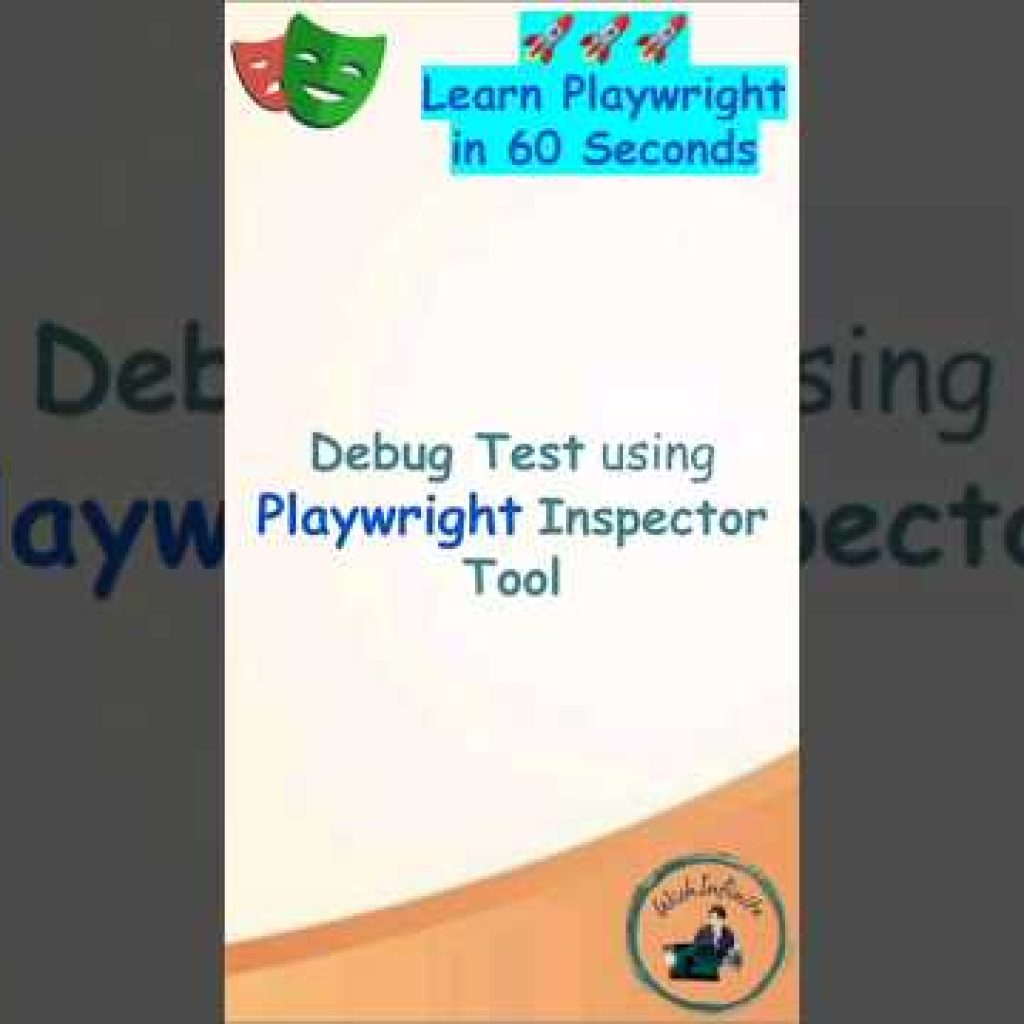 Playwright Tutorial | Debug Test using Playwright Inspector #softwarequalityassurance #playwright