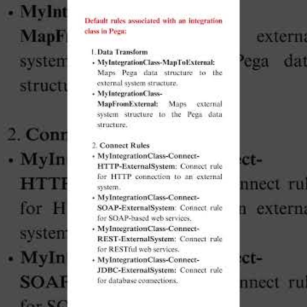 Integration class in PEGA | #Pega  | #PegaIntegrationClass