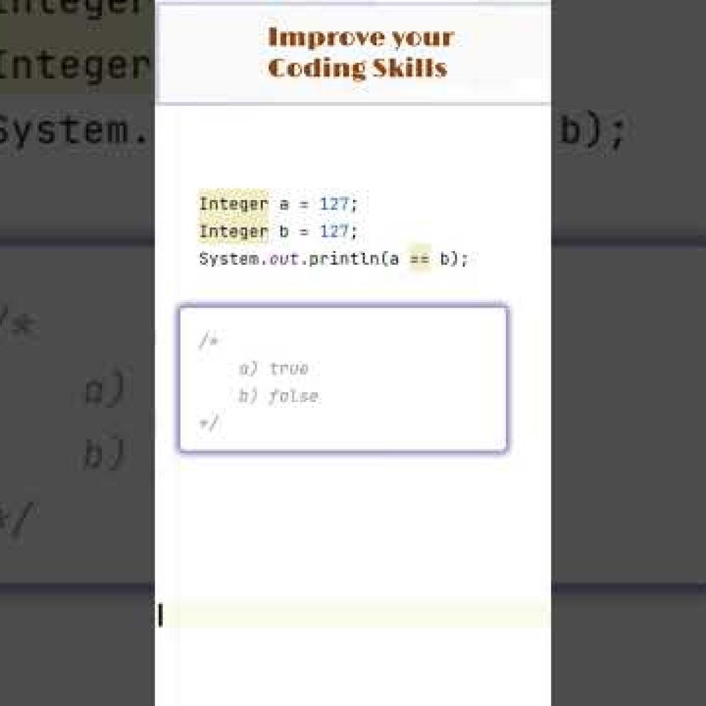 #360 Java Coding Questions | MCQ Type for Practice & Interviews #shorts #java #coding