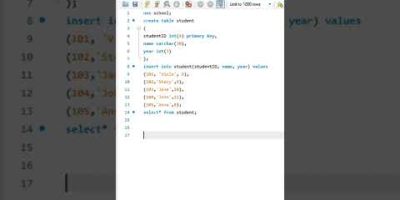 Create database using MYSQL Workbench