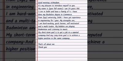 How to introduce yourself in english|| introduce yourself in interview|self introduction in english