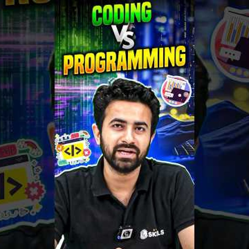 Coding Vs Programming!! #shorts #coding #programming