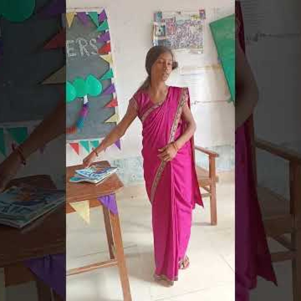 Teacher’s role play by student on the occasion of teacher’s day
