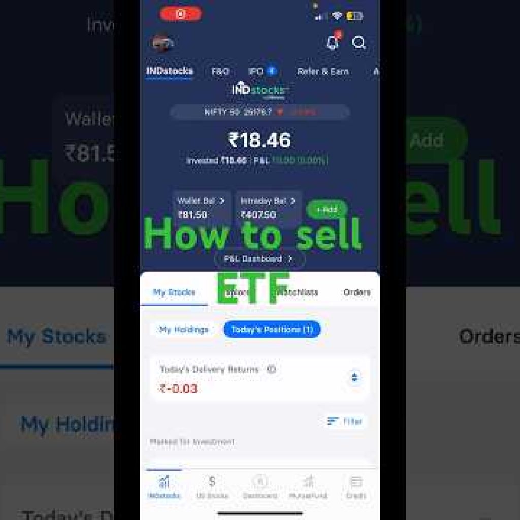 “🚀 Step-by-Step Guide to Selling ETFs on INDmoney 📊💰” #shorts #viral #trending