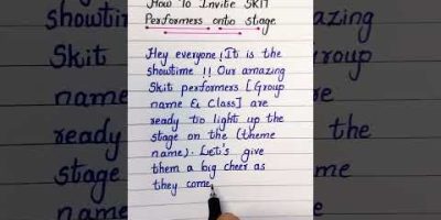 SKIT PERFORMANCE ANCHORING SCRIPT| #shorts #trending #anchoringscript