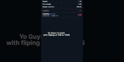 Day 1: Flipping $10 into $100 in Forex Trading – The Flipper is back !! 📈 #trading#investment #Forex