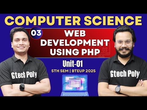 Web Development Using PHP | Unit-01 P-03 | PHP by Deepak Sir | CSE 5th ...