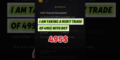 #binance bot trading experiment with 495$