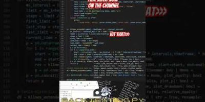 Backtesting with python tutorial series starts today! #howto