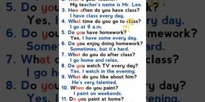 English conversation practice