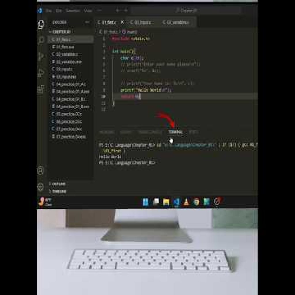 How to Run code (program) in the terminal in VS Code! 🚀💻 #VSCode