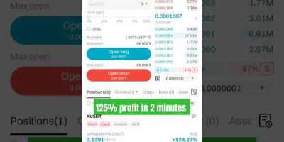 125% Profit in 2 minutes bitget x future trading #trading #bitget #crypto