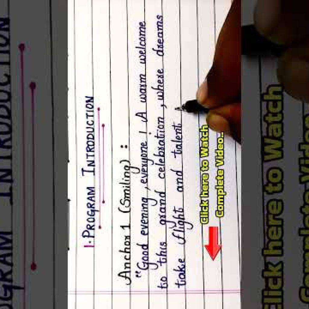 ANCHORING SCRIPT FOR School Annual Day Program #anchoring #annualfunction #schoolannualfunction
