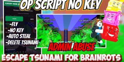 Escape Tsunami for Brainrots Script | Delete Tsunami & Auto Steal | Roblox Script