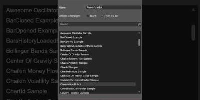 Use algo samples to create cBots in cTrader Windows