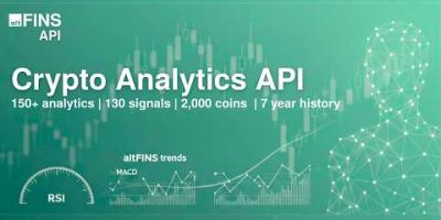 π altFINS Crypto Data & Analytics API β Build Trading Bots, AI Agents & Fintech Apps Faster