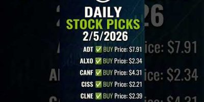 Daily Stock Picks 2/5/2026 #stockpicks #stocks #trading