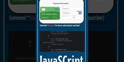 i made my own card using javascript | U must try  #coding #uidesignlearning #webdesign