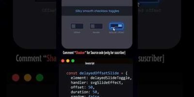 silky smooth checkbox toggle with js #coding #webdesign #uidesignlearning