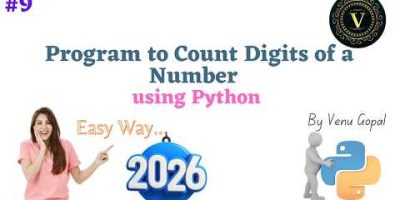 Program To Count Digits Of A Number In Python | Python Program To Count Digits Of A Number In Python