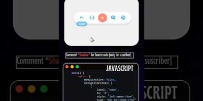 expanding and collapsing Vue nav concept #coding #webdesign #uidesignlearning