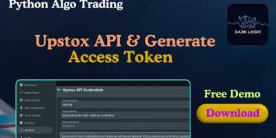How to Create Upstox API & Generate Access Token for Algo Trading , Upstox Developer API Setup