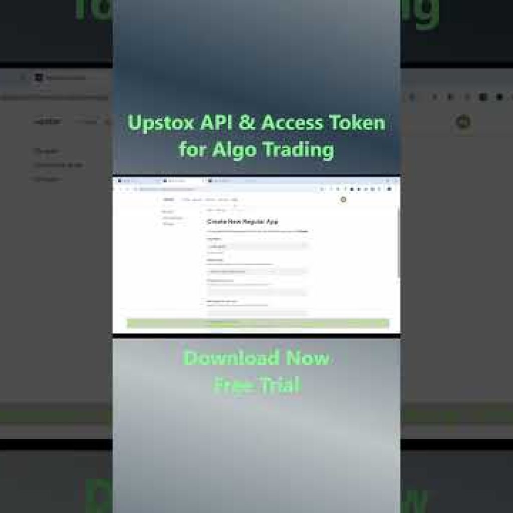 Upstox API Integration Tutorial | OAuth Login & Access Token Explained #darklogicalgo #nifty
