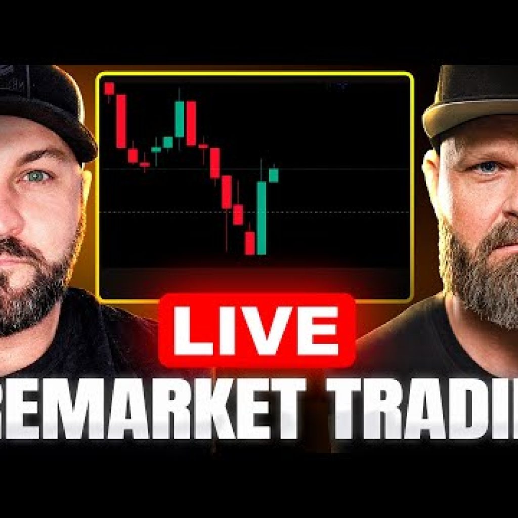 LIVE TRADING: Hunting The Market Open! (NASDAQ, DOW, Gold & Bitcoin) #2