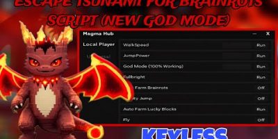 Escape Tsunami For Brainrots Script *NO KEY* – 100% Working New God Mode, AutoFarm Brainrots & More!
