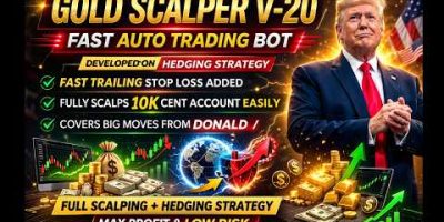 Gold Scalper V20 🔥 Fast Auto Trading Bot  100$ Cent Account Live Proof || Forex trading Algo ||