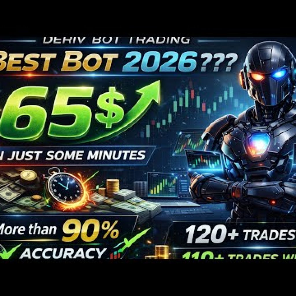 Best Deriv Bot 2026? $65 in Minutes with 90% Accuracy – 120+ Trades Won!