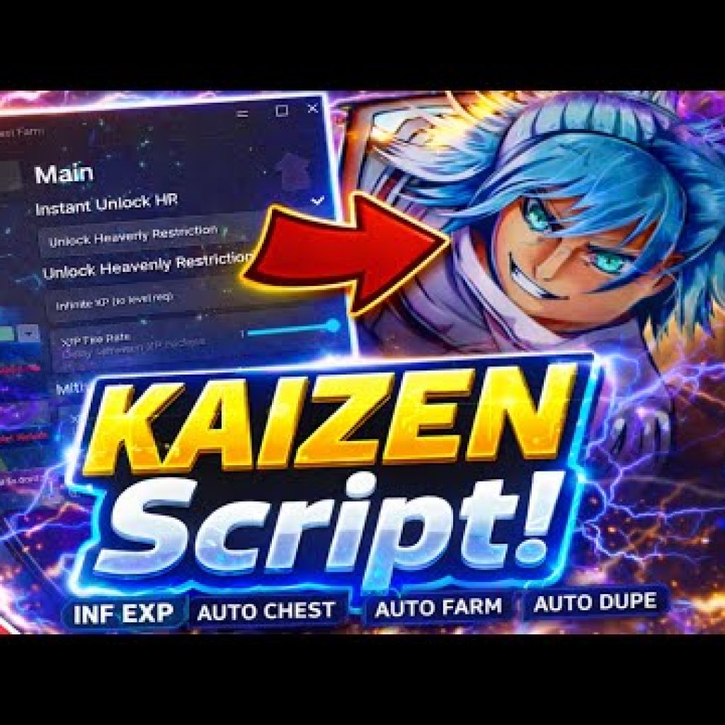 [⚡KASHIMO] KAIZEN Best Script – *NO KEY* (Auto Farm, Infinite Exp, Auto Unlock HR & Auto Chest)