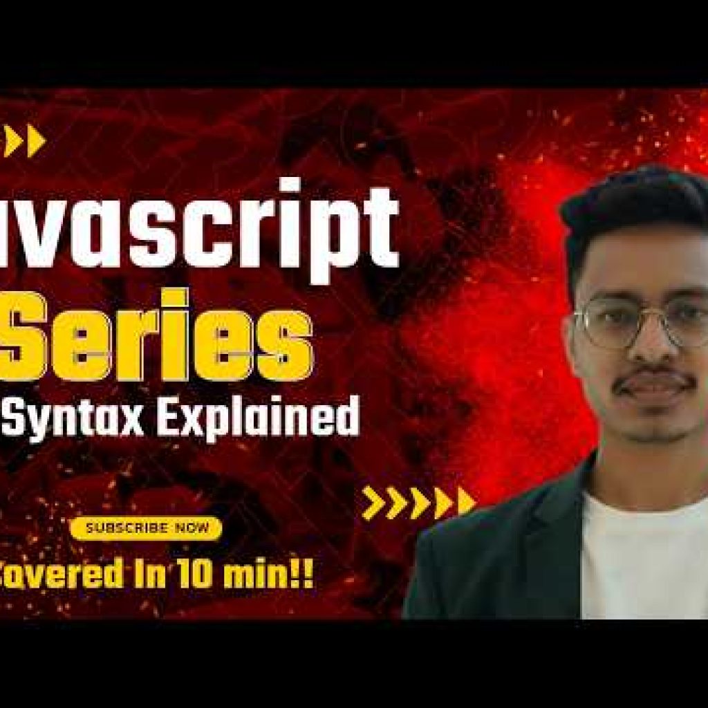 JavaScript Full Course for Beginners 🚀 | JS Syntax Explained