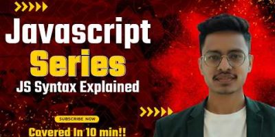 JavaScript Full Course for Beginners 🚀 | JS Syntax Explained