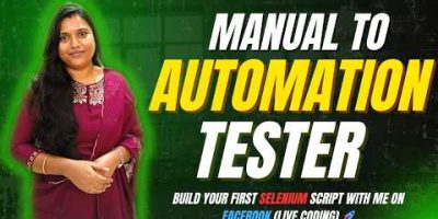 Manual to Automation Tester: Build Your First Selenium Script with Me on Facebook (LIVE Coding) 🚀