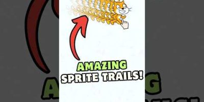 Amazing SPRITE TRAILS in Scratch 😍😍 | Mouse trails!     #scratch #scratchprogramming #shorts