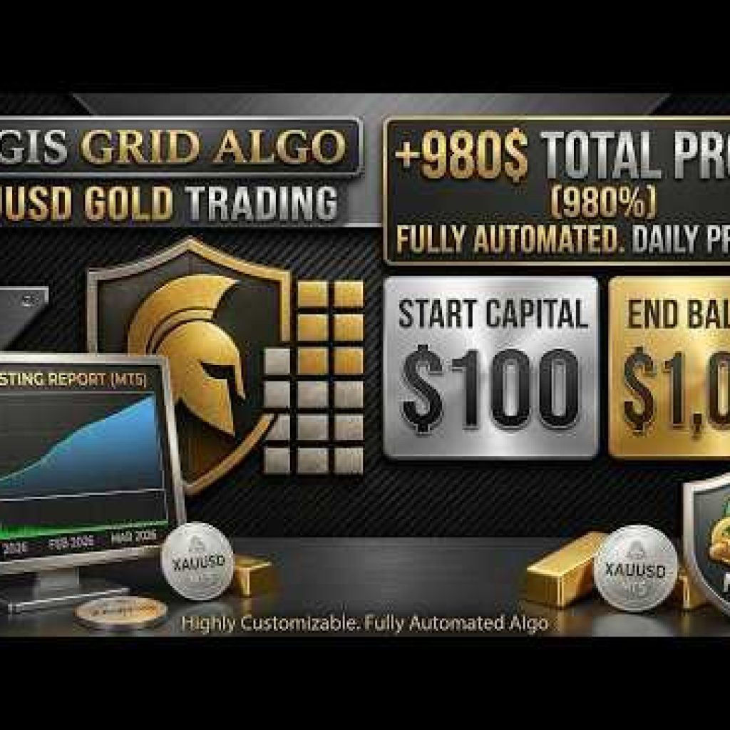 2026 Backtest | Watch This Bot Turn $100 into $1080 on XAUUSD! 🤯 | Aegis Grid Algo [No Voice]