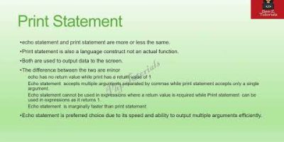 PHP – Script Basics