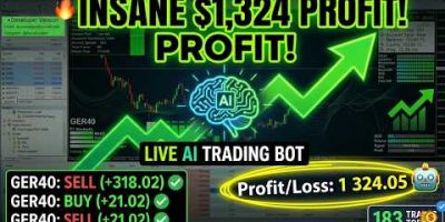 AI Forex Robot Made $1324 Today 💰 | Automated Trading Results #profit