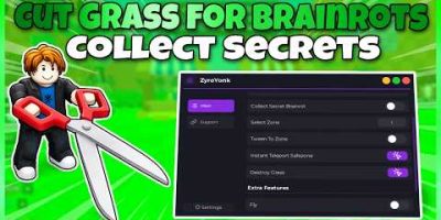 🌿 NEW Cut Grass for Brainrots Script (2026) 🔥 No Key 🔓 | Auto Secret 👀 Destroy Grass ⚡ Fly 🚀