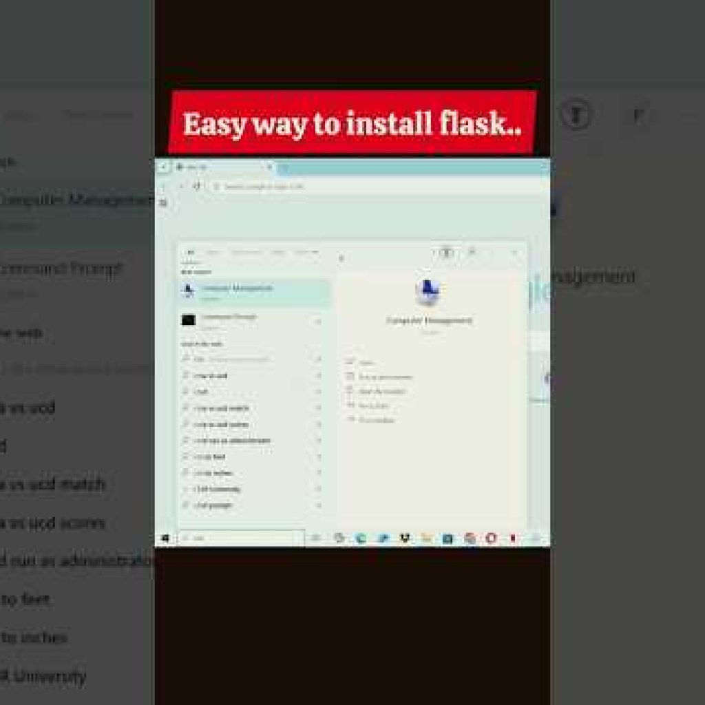 Easy way to install flask #2025 #flask #install #pip #python #installation #education
