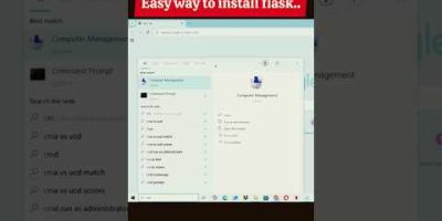 Easy way to install flask #2025 #flask #install #pip #python #installation #education