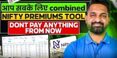 🔥 FREE Combined NIFTY Premiums Tool | 🚀 अब कुछ भी Pay मत करो! | Theta Gainers