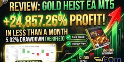 Verified 5.02% Drawdown MyFxBook Gold Heist EA MT5 | EcomForex