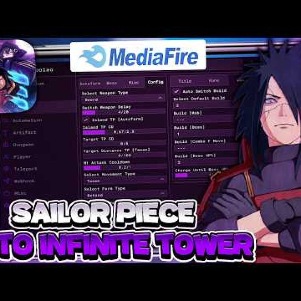 [UPDT] Sailor Piece SCRIPT – FARM INFINITE TOWER – AUTO MADARA – AUTO CID V2 – AUTO FARM – MORE! ✅