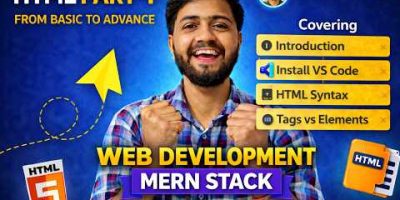 [Hindi]- HTML Full Course Part-1 🔥 | From Beginner to Advanced 🚀 | MERN Stack Series 2026