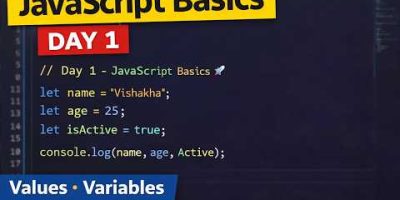 π Day 1 JavaScript Basics | Values, Variables & Operators π