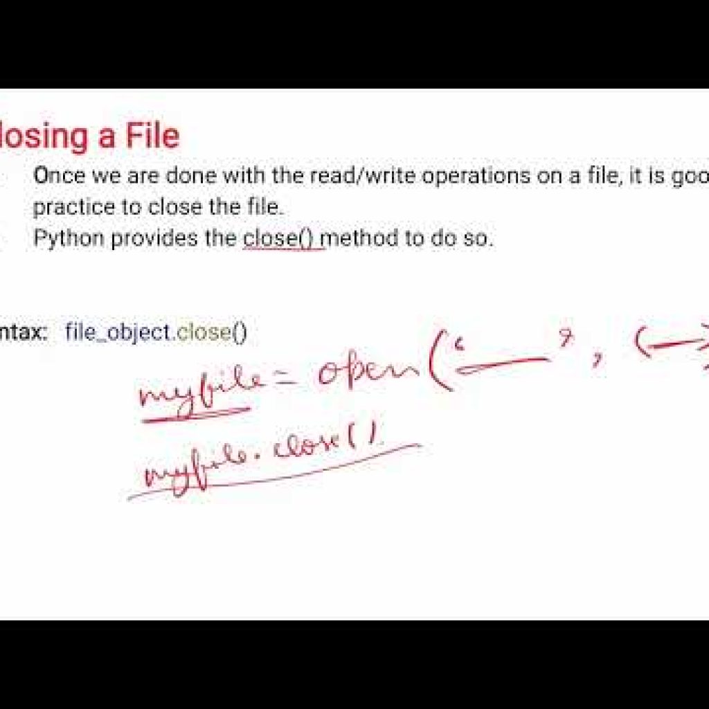 U4L4 E Closing File in Python