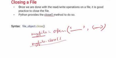 U4L4 E Closing File in Python